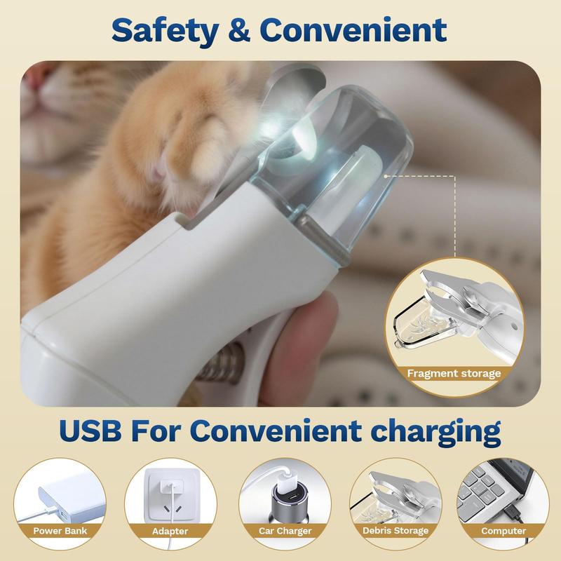 Never Cut Your Pet's Nails Too Short Again — Built-In LED Light Shows Exactly Where to Trim