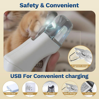 Never Cut Your Pet's Nails Too Short Again — Built-In LED Light Shows Exactly Where to Trim