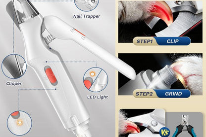 Never Cut Your Pet's Nails Too Short Again — Built-In LED Light Shows Exactly Where to Trim